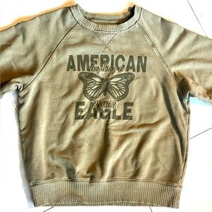 American Eagle Outfitters “Anything Is Possible” Women’s Sage Green Sweatshirt